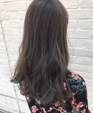 ロング カラー 透明感カラー× レイヤーカット✨高梨のヘアスタイル