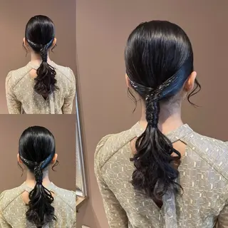 ヘアアレンジ あかり🌷ナチュラル 、透明感カラーのヘアスタイル