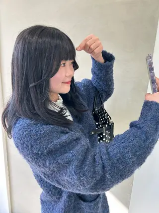 セミロング 透明感カラー 暖色shihoのヘアスタイル