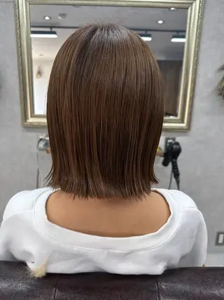 ミディアム カラー 髪質改善サロン Lien深井店のヘアスタイル