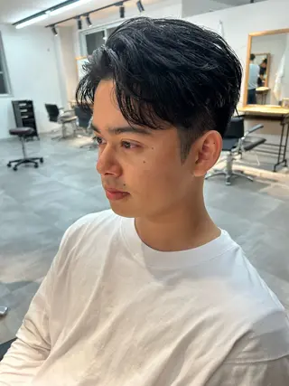 パーマ メンズ フェザーパーマ/韓国 /メンズカット保立のヘアスタイル