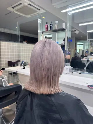 ミディアム カラー ヘアアレンジ flammeum所属・ハイトーン/ボブ /misakiのヘアスタイル