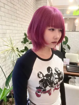 ミディアム カラー ヘアアレンジ ブリーチなし/ レイヤー🌿runaのヘアスタイル