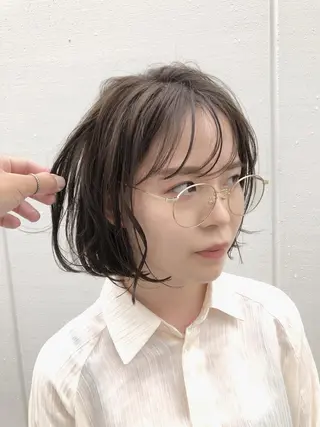 ショート カラー ノグチ ユウキ/ボブのヘアスタイル