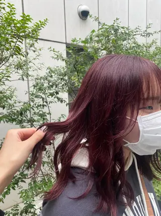 ミディアム カラー 🎀ツヤ髪韓国網紅 ヘアミカ🎀のヘアスタイル