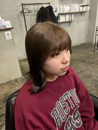 カラー fudge所属・MaisonHALU 松浦光咲のヘアスタイル