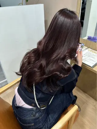 ロング カラー 【本陣駅】 🍒坂部智恵里🍒のヘアスタイル