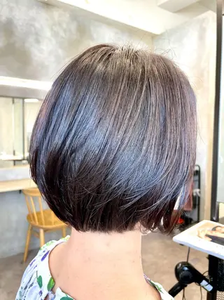ミディアム カラー 色気レイヤー& ショートはお任せ🌟のヘアスタイル