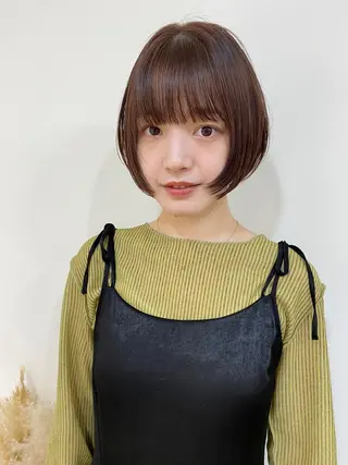 ショート カラー lab.by ioe中崎店所属・中北篤志 ショートボブのヘアスタイル