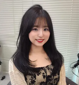 ロング カラー 🫧透明感カラー支持 No.1🫧‪ハルカのヘアスタイル