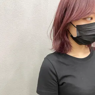 ショート カラー 🌱小顔魅せカット 透明感カラー/泉綺のヘアスタイル