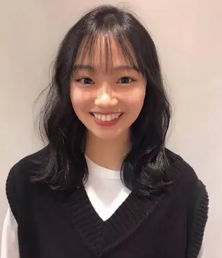 セミロング カラー ♡ma ki♡のヘアスタイル