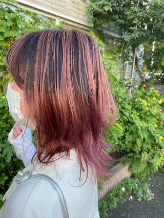 セミロング 永沼 真依のヘアスタイル