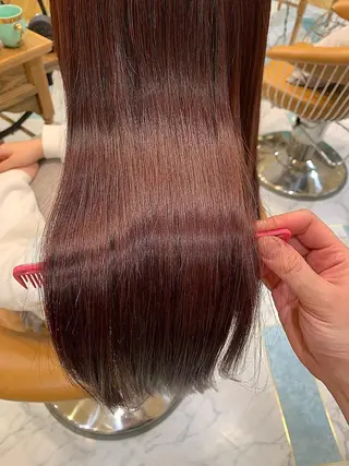 ロング 艶髪/縮毛矯正 /髪質改善千田大地のヘアスタイル