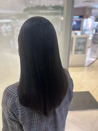 セミロング パーマ 艶質改善/縮毛矯正 ササキナツミのヘアスタイル