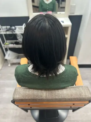 ミディアム 艶髪カラー┊︎ レイヤーボブ🍀きりのヘアスタイル