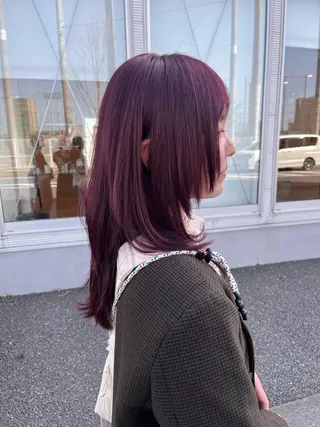 ロング 平間 稔希のヘアスタイル