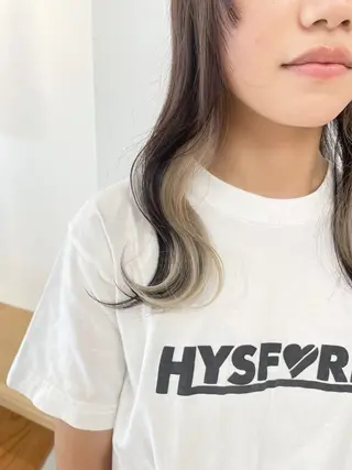 セミロング カラー 福田 千尋のヘアスタイル