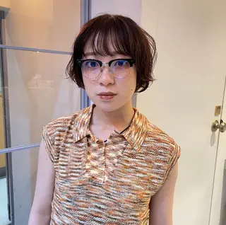 ショート miyu ハイトーン/レイヤーのヘアスタイル