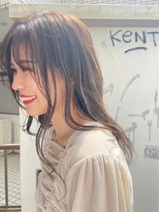 ロング カラー 渕向 克海のヘアスタイル