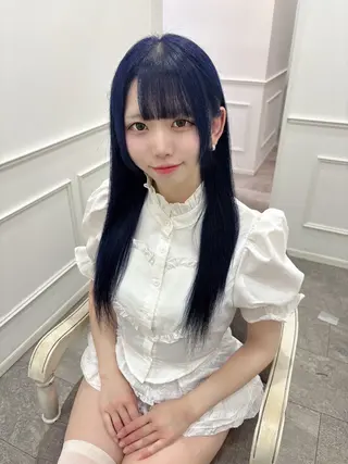 ロング 💎のぼりゆい/大須 ブリーチなしWカラーのヘアスタイル