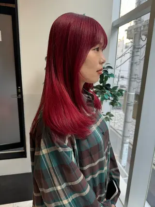 ミディアム カラー SALOWIN所属・ブリーチ🔑 ボブ✨レイヤーのヘアスタイル