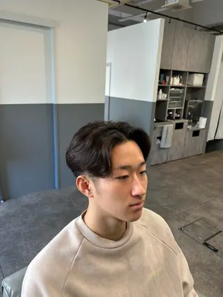 ミディアム BARBER BROS 長堀橋店所属・奥 圭人｜メンズスタイルのヘアスタイル