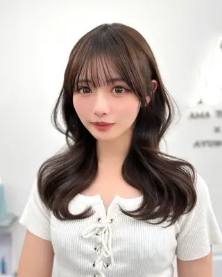 セミロング カラー メンズ 前髪顔まわりカット 🌈中村海聖のヘアスタイル