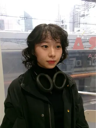 ミディアム カラー なりた るいのヘアスタイル