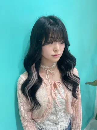 ロング ‎🤍艶カラー‎🤍 ハイトーンカラー🤍のヘアスタイル
