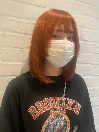 ミディアム hisano / ハイトーン・透明感のヘアスタイル