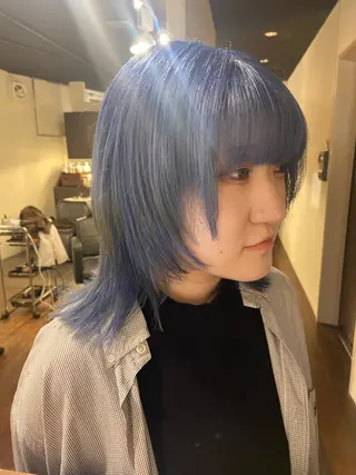 ミディアム カラー aW HAIRカンノ カナエのヘアスタイル