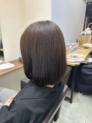 ショート カラー 巻けるケア縮毛矯正✨ ケアカラー✨山下のヘアスタイル