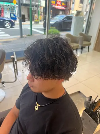 パーマ メンズ 曲がる縮毛矯正・パー マ💈副店長田中💈のヘアスタイル