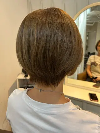 ショート カラー ✨10月カットモデル 募集中✨河本玲奈✨のヘアスタイル