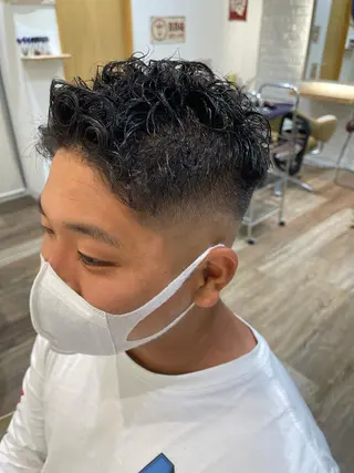 ショート メンズ メンズパーマ 北原寿樹のヘアスタイル