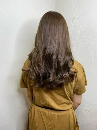 ロング カラー 久力琴音''透明感 カラー''アレンジのヘアスタイル