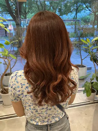 セミロング カラー CYAN.栄店所属・久野 紗愛のヘアスタイル