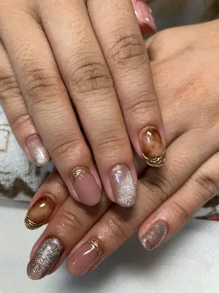 ネイル rukianail 新里のネイルデザイン