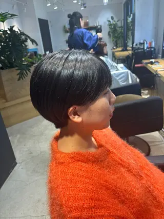 ショート カラー ✨髪質改善ストレート ×ミニボブ✨萩原　翼のヘアスタイル