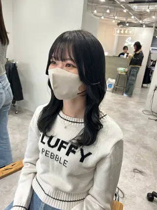 ミディアム カラー ヘアアレンジ ボブ /ニュアンス/ satomi🧸💖のヘアスタイル