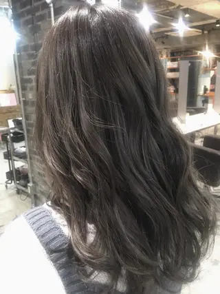 ロング カラー パーマ 代表 中島貴志のヘアスタイル