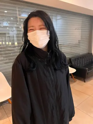 セミロング カラー リリカ🐈‍⬛ブリー チカラー/上永谷のヘアスタイル