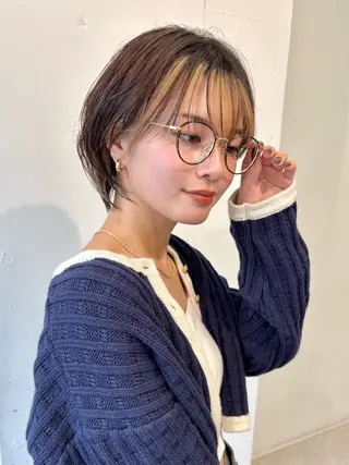 ショート カラー ハイライト/ショート /ボブ/RYOHEIのヘアスタイル