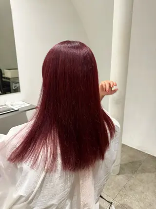 ロング カラー mao/天神ブリーチ ハイトーンカラーのヘアスタイル
