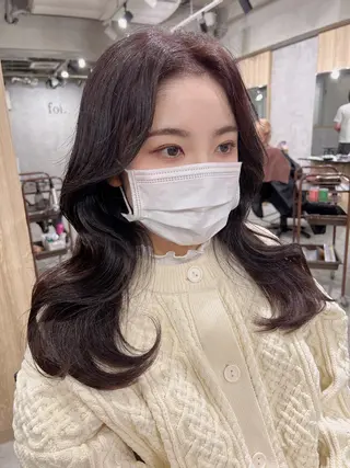 ロング カラー 韓国レイヤー/ 顔周り💕田中将吾のヘアスタイル