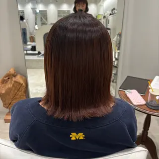 ミディアム パーマ 林 咲弥那のヘアスタイル