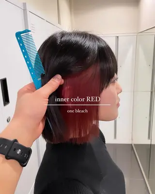 カラー パーマ/ボブ/ ヘルシーカラー/風花のヘアスタイル