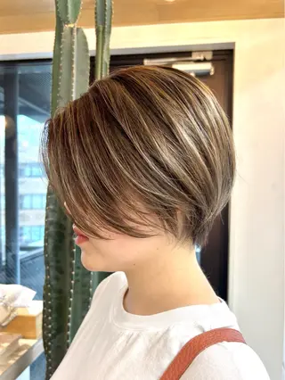 ショート 🩵縮毛矯正/ブリー チ/髪質改善/いつかのヘアスタイル