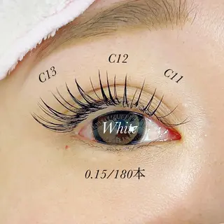 マツエク・マツパ White/マツエク /まつパ/耳つぼのマツエク・マツパデザイン